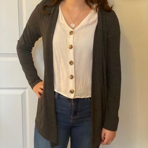 Grey cardigan